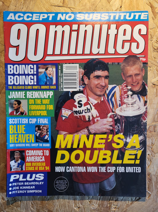 90 Minute Magazine 21 May 1994 #206 (1030)(RARE) Jamie Redknapp Fitzroy Simpson Joe Kinnear