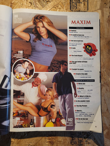 Maxim Magazine May 1999 (1040) Daisy Fuentes Suzanne Cox Thandie Newt