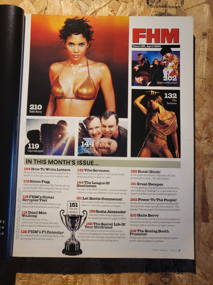 FHM Magazine April 2001 (1041) Halle Berry Sasha Alexander Simon Pegg