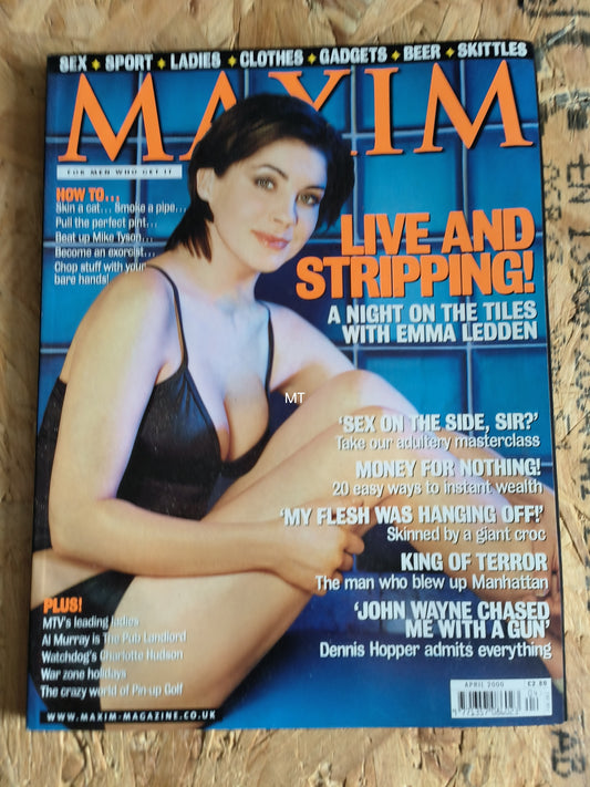 Maxim Magazine April 2000 (1045) Ana Paule Charlotte Hudson Emma Ledden