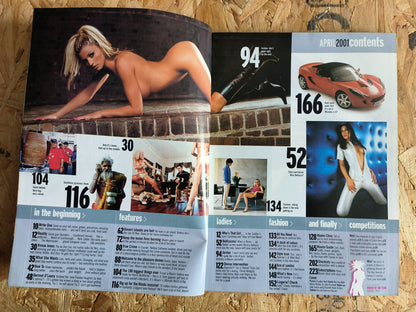 Maxim Magazine April 2001 (1045) Katie Price Jordan Monica Bellucci