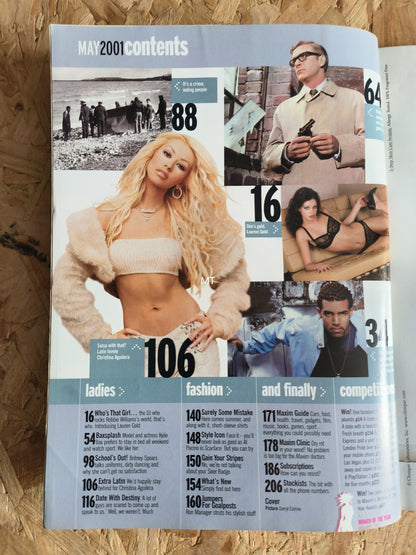 Maxim Magazine May 2001 (1045) Britney Spears Christina Aguilera