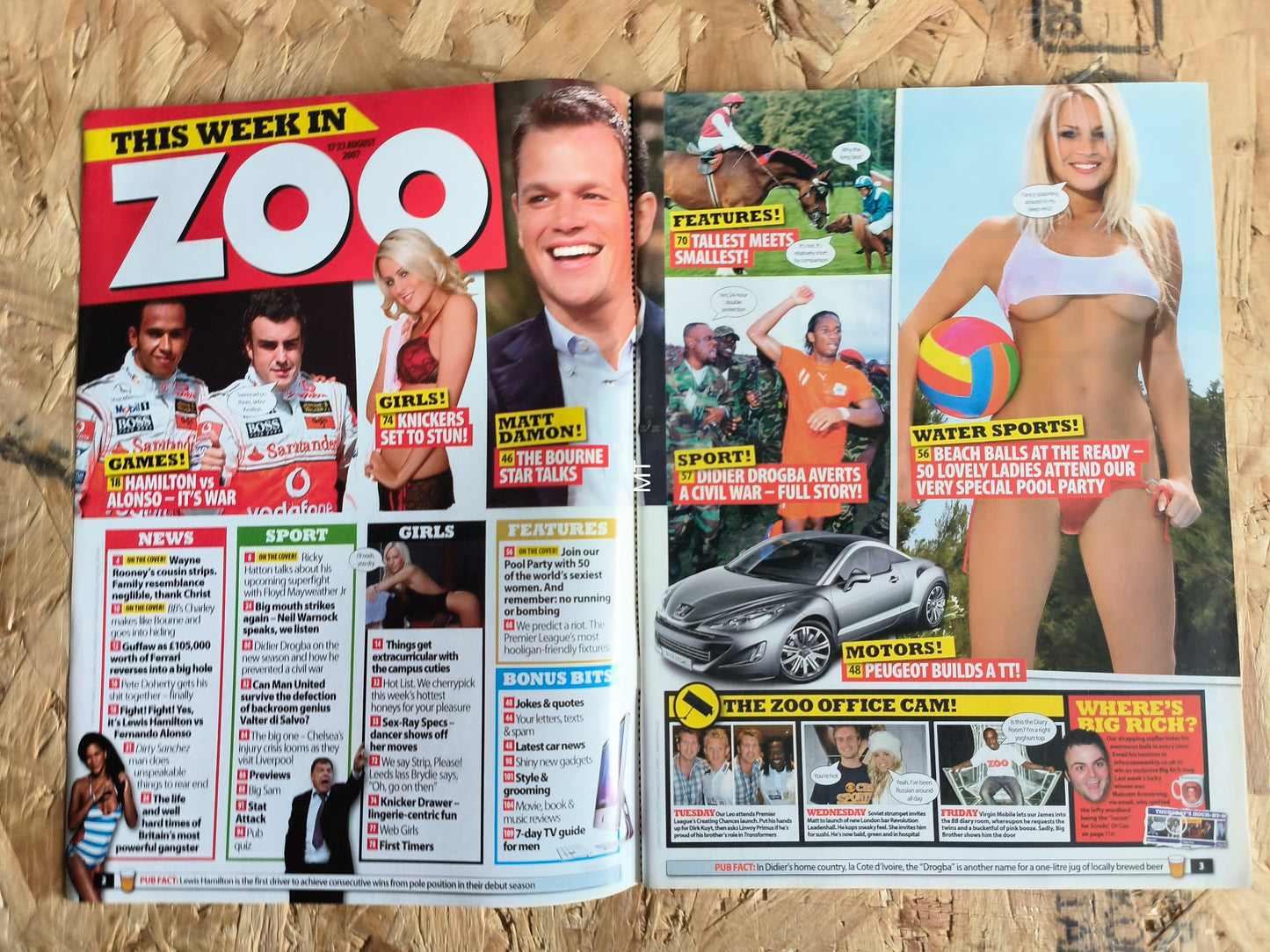 ZOO Magazine 17-23 August 2007 (1047) POSTER Danni Wells Nikkala Stott Amii Grove Sam Cooke
