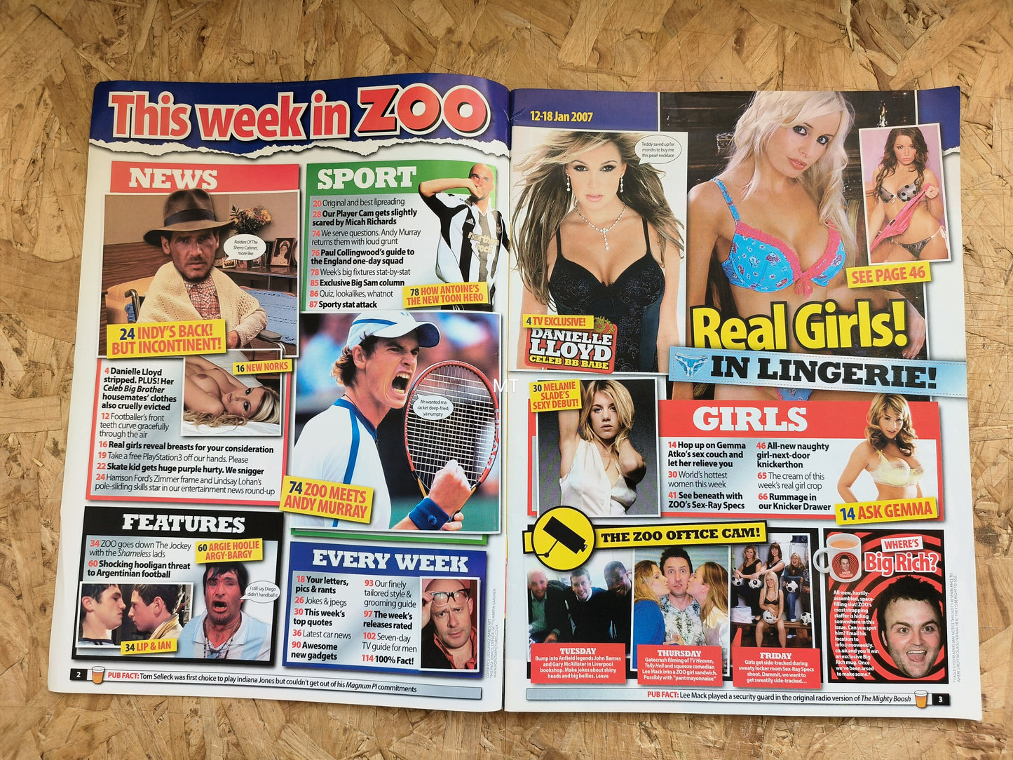 ZOO Magazine 12-18 January 2007 (1049) Danielle Lloyd