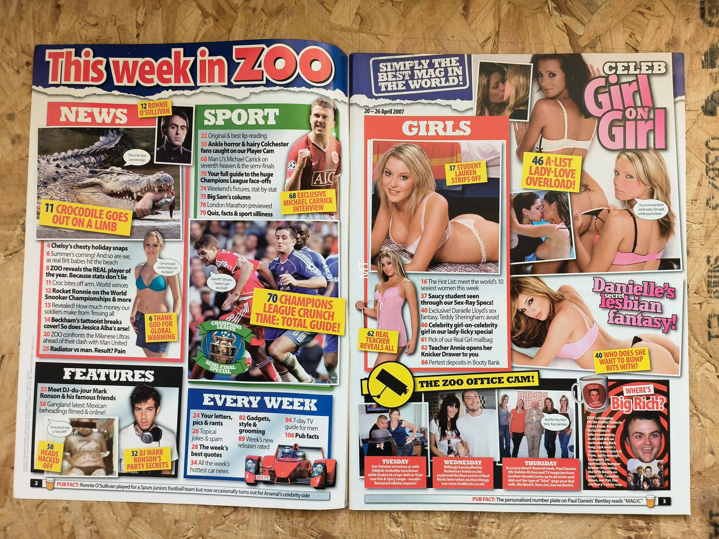 ZOO Magazine 20-26 April 2007 (1049) Danielle Lloyd Jennifer Aniston