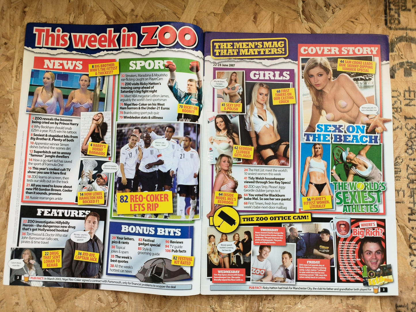 ZOO Magazine 22-28 June 2007 (1049) Sam Cooke Danielle Lloyd Michelle Marsh