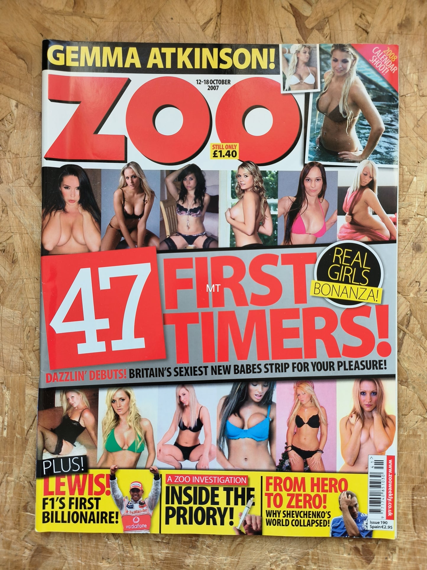 ZOO Magazine 12-18 October 2007 (1049) Danni Wells POSTER Kelly Brook Gemma