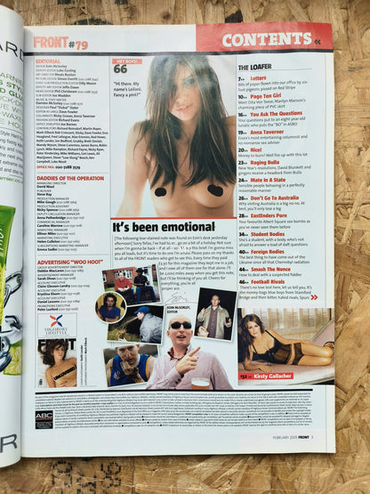 FRONT Magazine February 2005 (1051)RARE Leilani Dowding Michelle Marsh