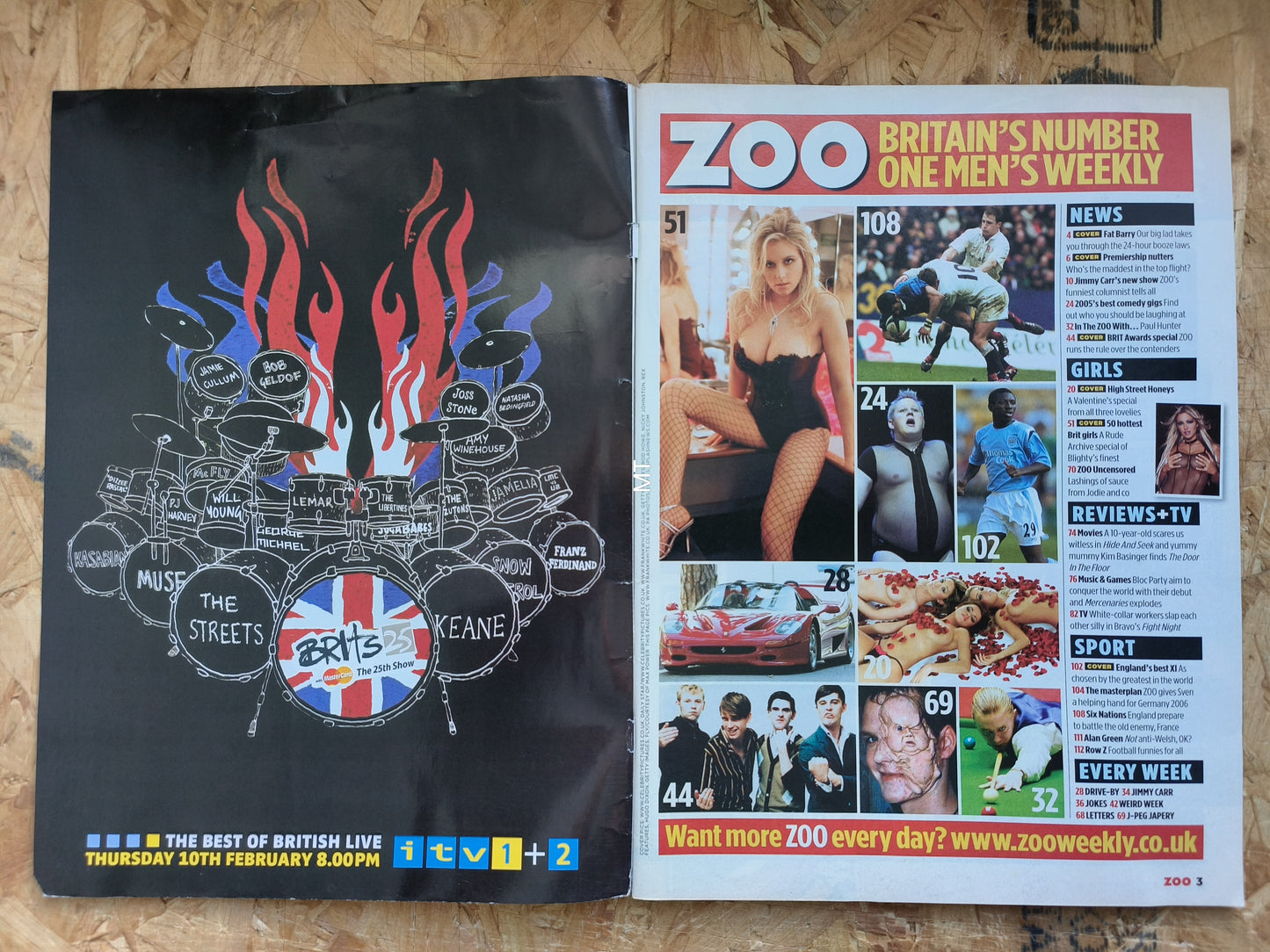 ZOO Magazine 11-17 February 2005 (1052) Jennifer Ellison Lucy Pinder Abi Titmuss