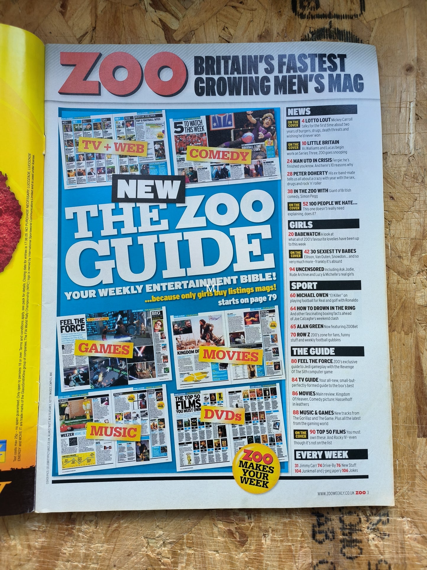 ZOO Magazine 3-9 May 2005 (1052) Jennifer Ellison Lisa Snowdon Kirsty Gallacher