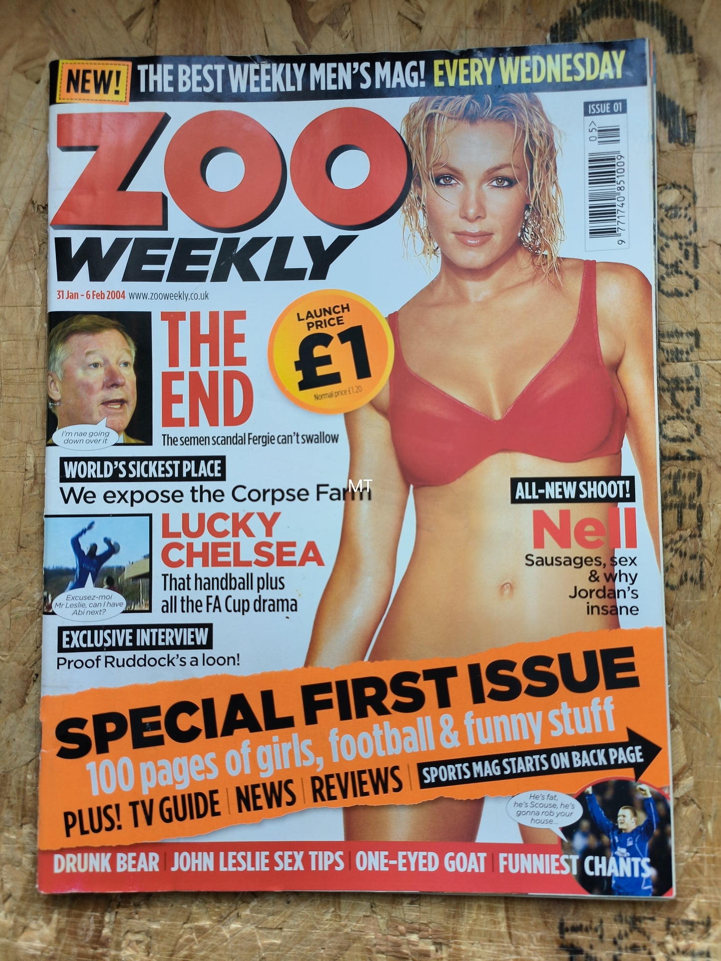 ZOO Magazine 31 January 6 February 2004 1ST ISSUE (1053) Nell McAndrew
