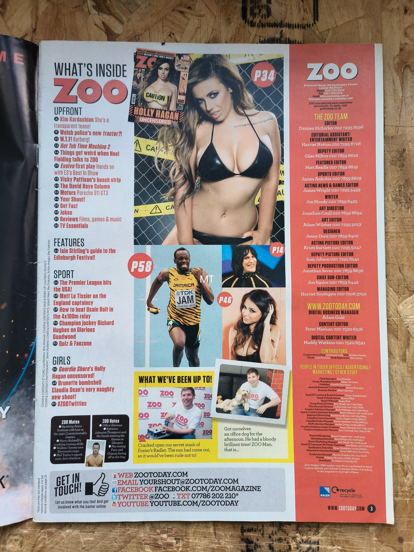 ZOO Magazine 1-7 August 2014 (1053) Holly Hagan Claudia Dean Kim Kardashian