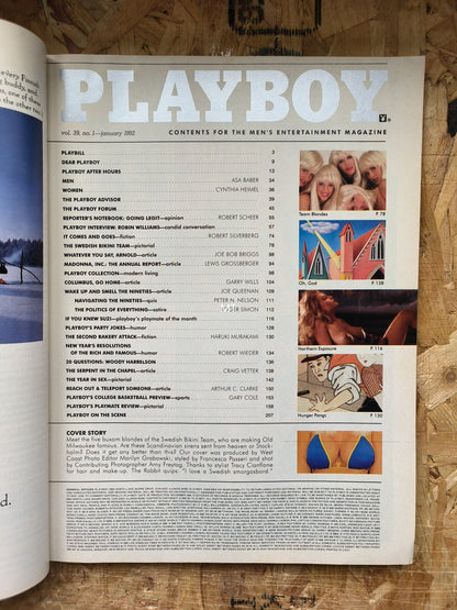 PLAYBOY Magazine January 1992 (1054) SUZI SIMPSON