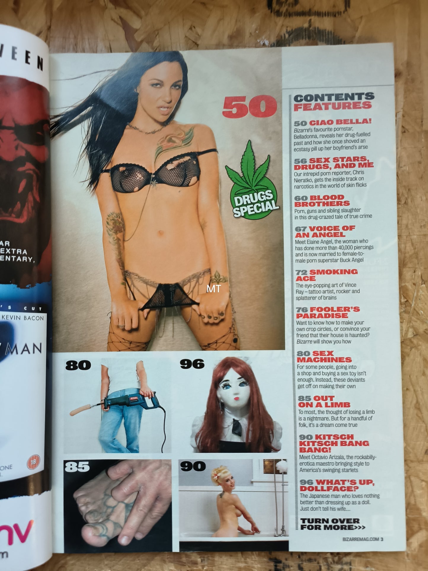 BIZARRE Magazine December 2007 (1057) Belladonna Amputees Octavio Arizala DollMen