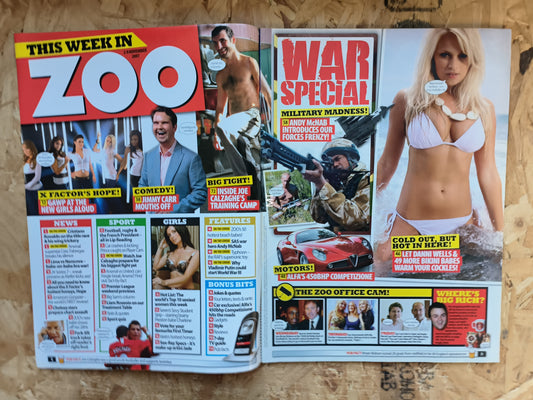 ZOO Magazine 2-8 November 2007 (1058) Danni Wells Louise Cliffe POSTER Seren Kate