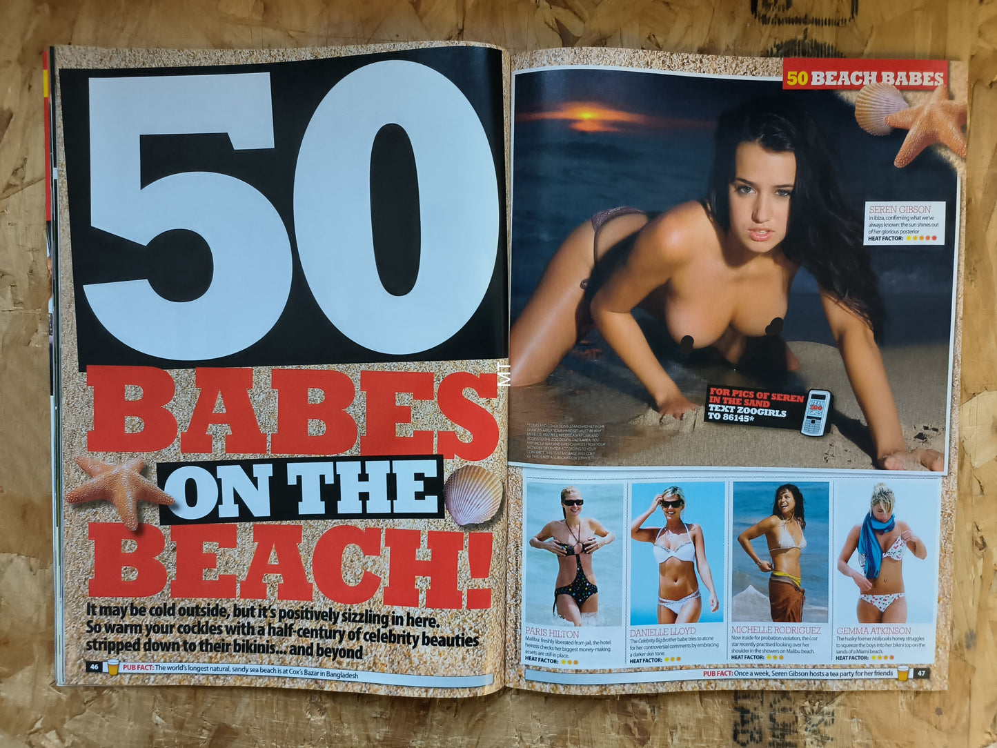 ZOO Magazine 2-8 November 2007 (1058) Danni Wells Louise Cliffe POSTER Seren Kate