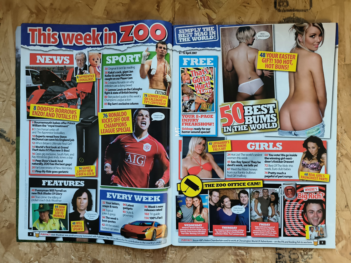 ZOO Magazine 6-12 April 2007 (1058) Amii Grove Keeley Sophie Howard Jenny Frost