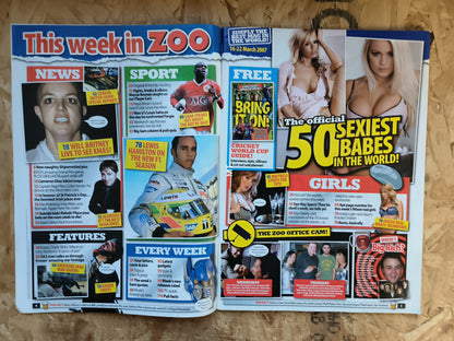 ZOO Magazine 16-22 March 2007 (1058) Michelle Marsh Kelly Brook Sophie Howard