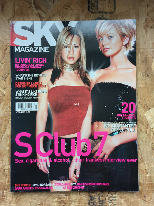 Sky Magazine April 2001 (1059) S Club 7 Lady Victoria Hervey