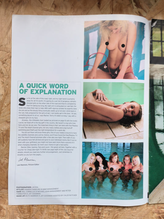 FRONT Magazine TV Babes Bathe in Buff at Posh Lido Shock! (1060)