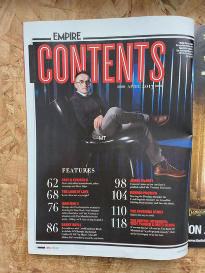 EMPIRE Magazine April 2013 (1062) Iron Man Danny Boyle Robert Downey Jr