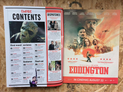EMPIRE Magazine September 2025 SUBSCRIBER (1063) Avatar: Fire And Ash The Running Man