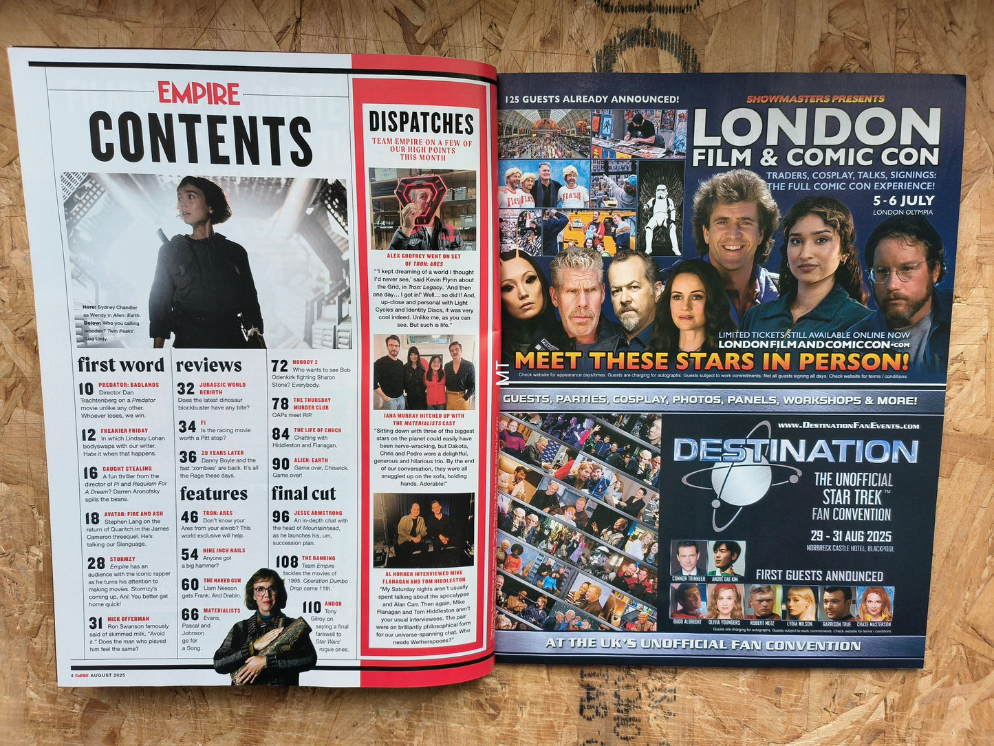 EMPIRE Magazine August 2025 SUBSCRIBER (1063) Tron Ares Alien Earth