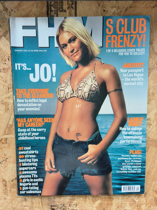 FHM Magazine January 2001 (1064) Jo O'Meara Cover Pamela Anderson Lisa Mason