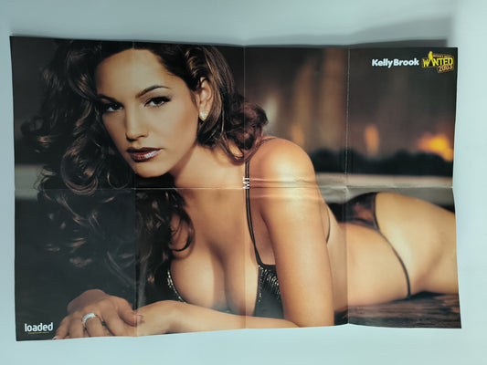 LOADED Magazine POSTER Kelly Brook LARGE DOUBLE SIDED (1065)