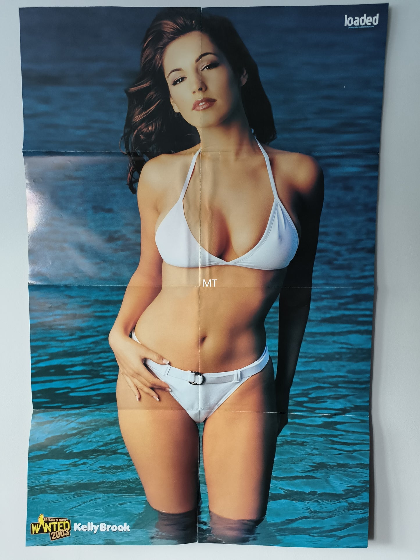 LOADED Magazine POSTER Kelly Brook LARGE DOUBLE SIDED (1065)