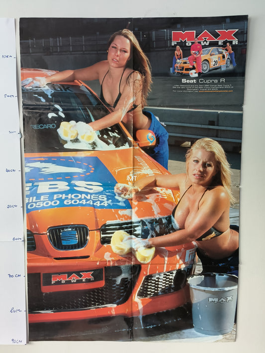 MAX POWER Magazine POSTER LARGE RARE (1065) Citroen Xsara VTS