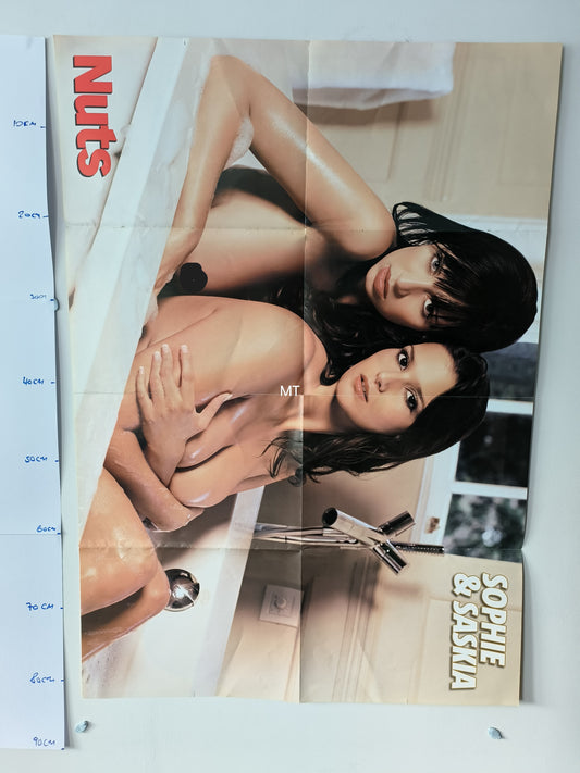 NUTS Magazine POSTER Sophie Howard / Saskia LARGE RARE (1065)
