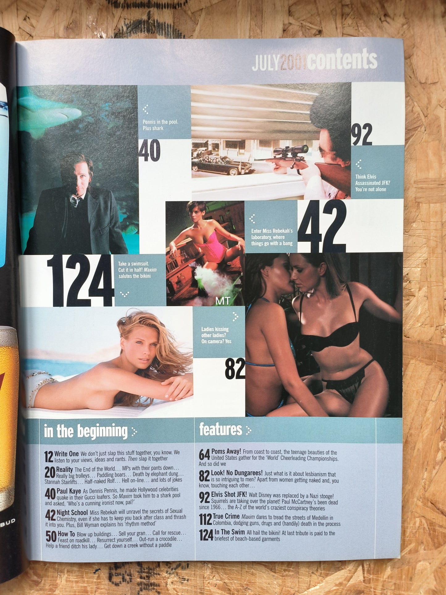 MAXIM Magazine July 2001 (1067) JOANNA TAYLOR Geri Hudson Hollyoaks