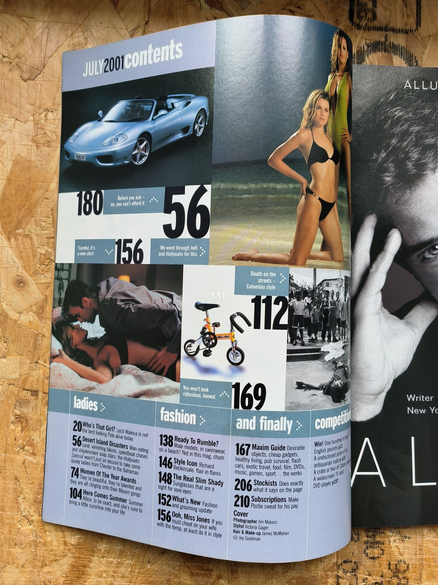 MAXIM Magazine July 2001 (1067) JOANNA TAYLOR Geri Hudson Hollyoaks