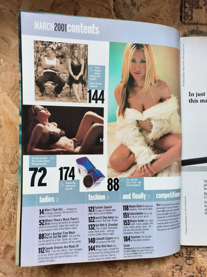 MAXIM Magazine March 2001 (1067) Caprice Lisa Snowdon Adele Silva