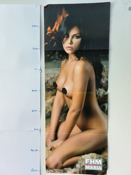FHM Magazine POSTER Miss January MAria LARGE RARE (1068)