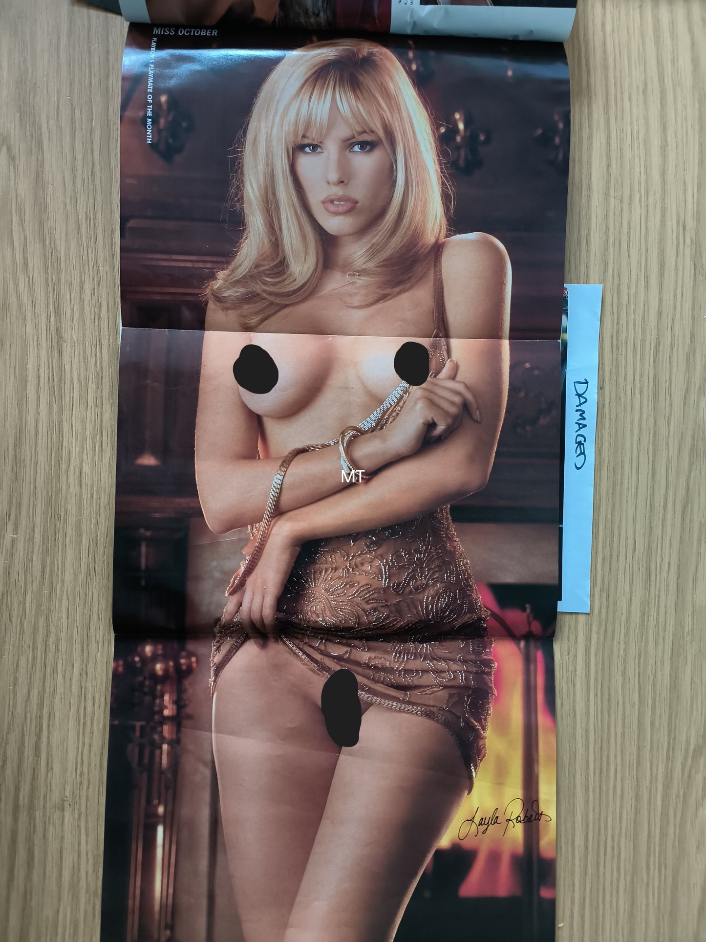 PLAYBOY Magazine October 1997 DAMAGED (1070) Layla Harvest Roberts Alison Lundgred