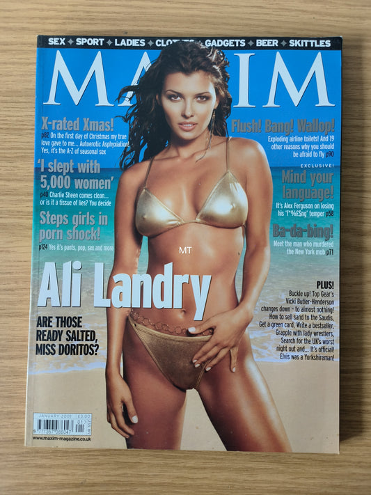 MAXIM Magazine January 2001 (1070) Ali Landry Vicki Butler Henderson