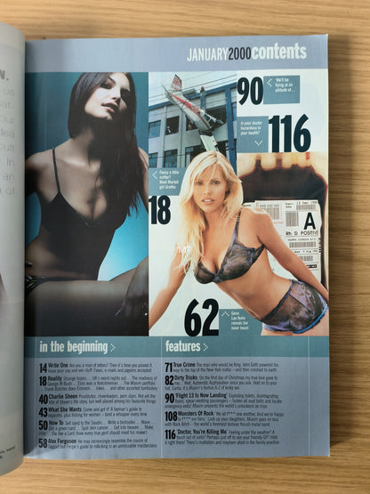 MAXIM Magazine January 2001 (1070) Ali Landry Vicki Butler Henderson