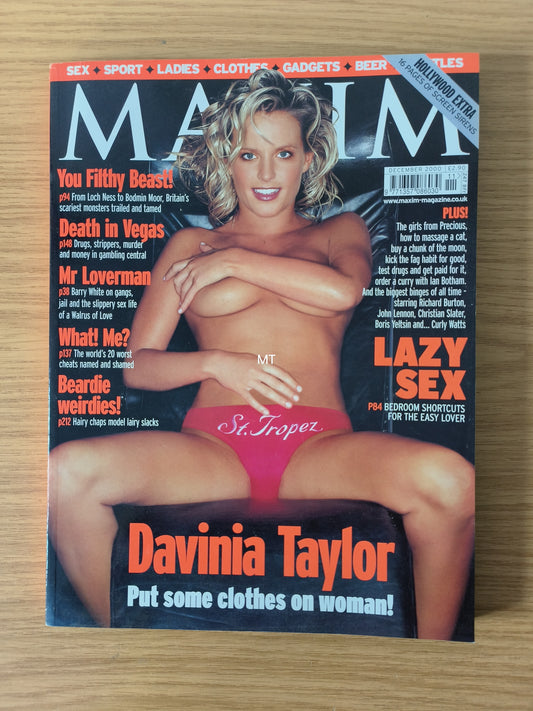 MAXIM Magazine December 2000 (1070) Davinia Taylor Coyote Ugly