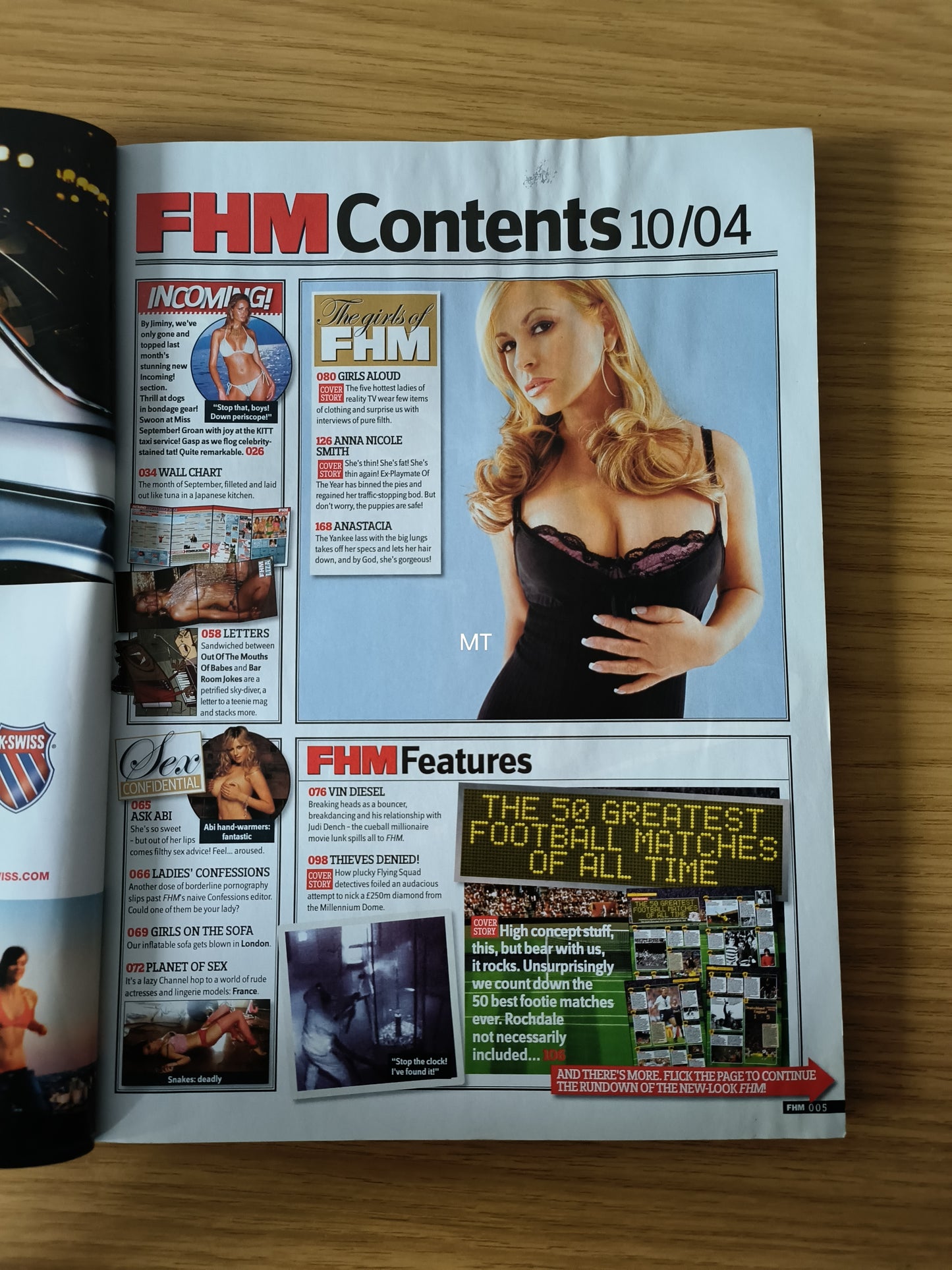 FHM Magazine October 2004 (1071) Kimberley Walsh Cover Anna Nicole Smith