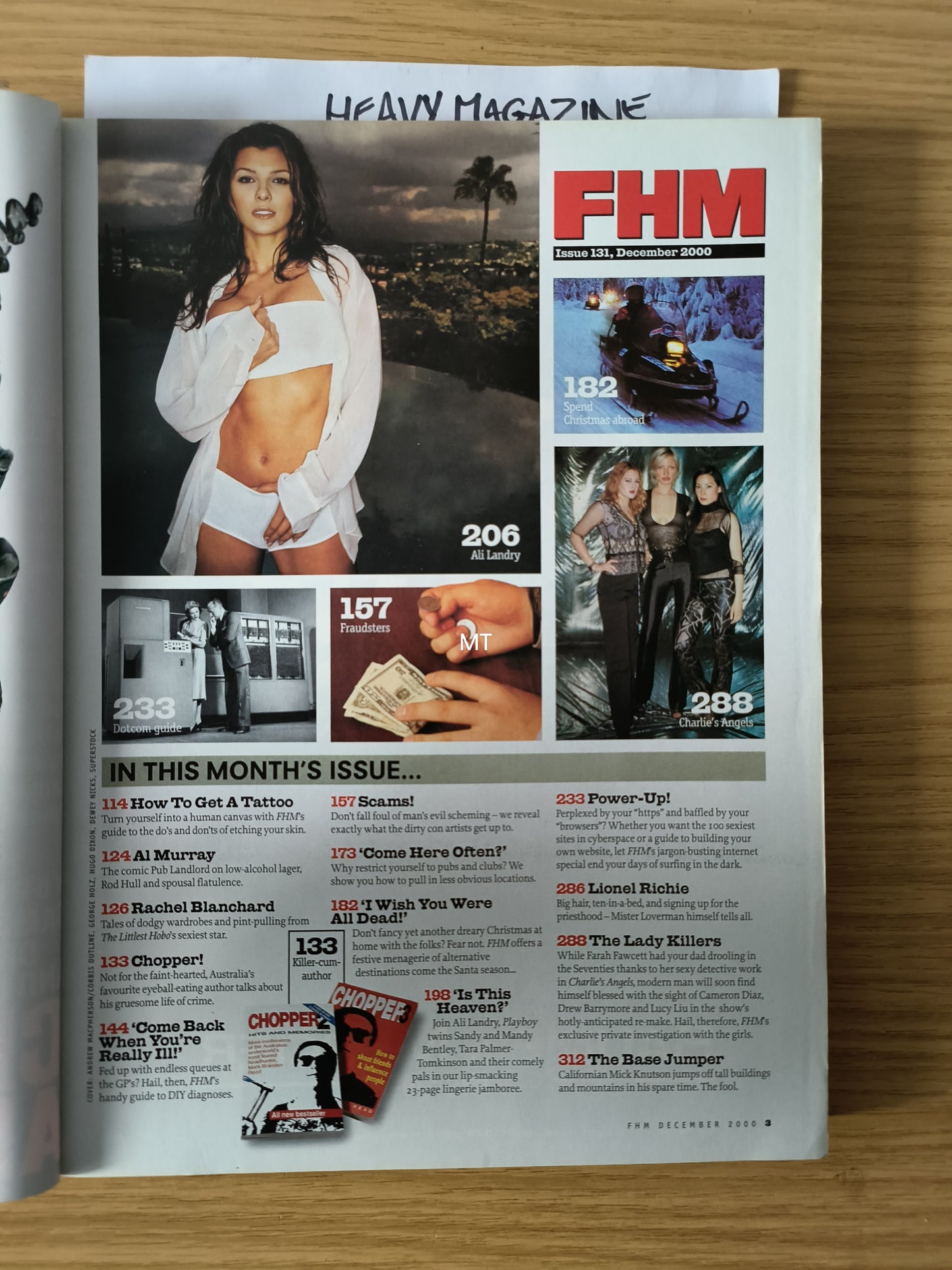 FHM Magazine December 2000 (1071) Charlies Angels Cameron Diaz Drew Barrymore