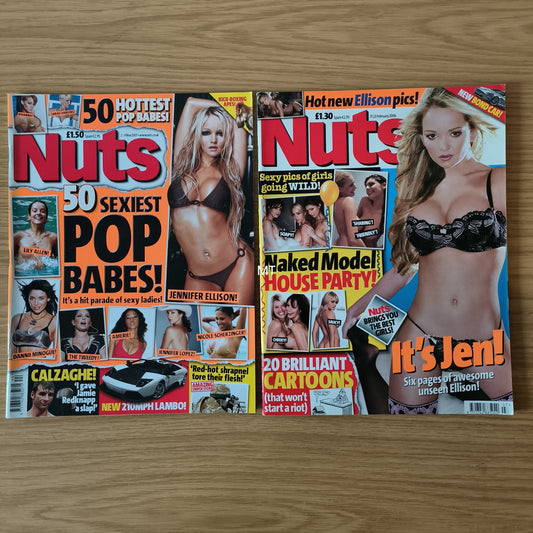 2x Nuts Magazines Bundle/Job Lot (0071) Jennifer Ellison