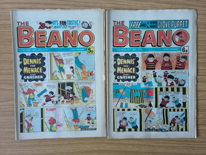 10x Beano Comics/Magazines 1887>1896 1978 Bundle/Job Lot (0060) Dennis the Menace Gnasher (Copy) (Copy) (Copy)