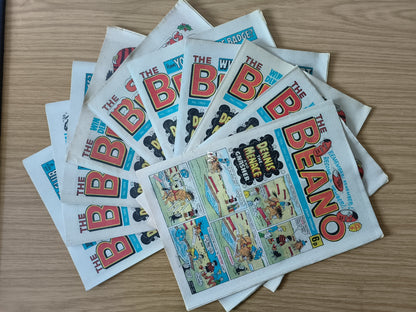 10x Beano Comics/Magazines 1897>1906 1978/79 Bundle/Job Lot (0061) Dennis the Menace Gnasher