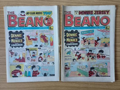 10x Beano Comics/Magazines 1927>1936 1979 Bundle/Job Lot (0064) Dennis the Menace Gnasher