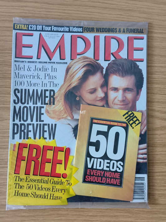 EMPIRE Magazine June 1994 SEALED (1074) Mel Gibson Jodie Foster