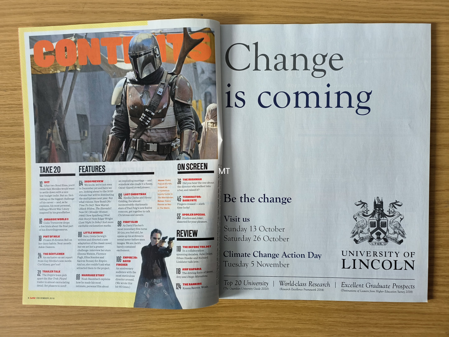 EMPIRE Magazine December 2019 Subscriber (1076) The Mandalorian Star Wars