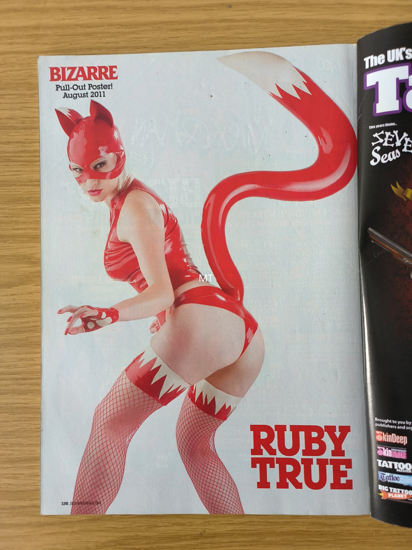 BIZARRE Magazine August 2011 (1077) POSTER Ruby True Kat Von D