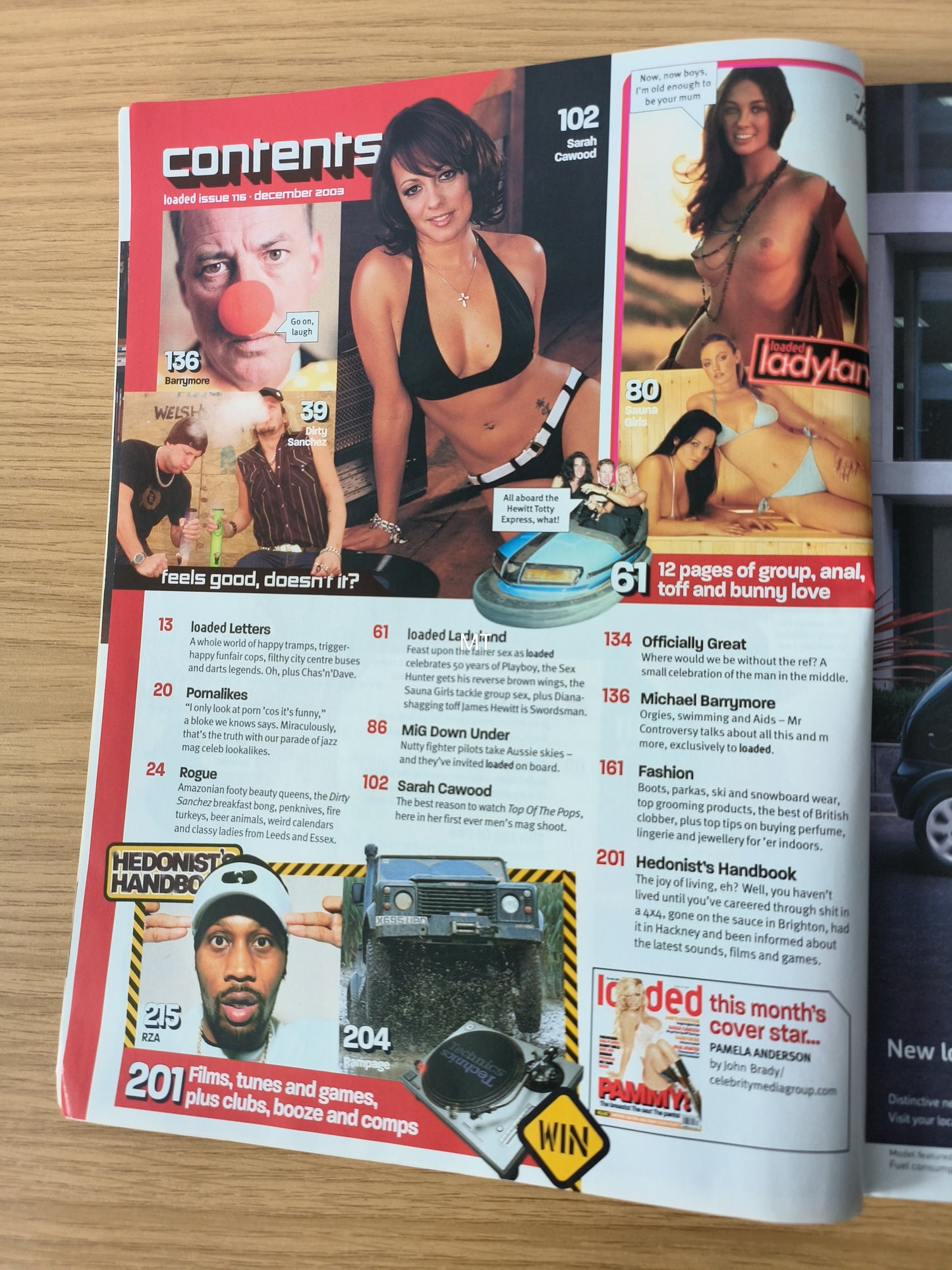 LOADED Magazine December 2003 (1077) Pamela Anderson Lucy Pinder Sarah Cawood